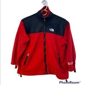 VTG Red The North Face Gore Tex Fleece Jacket Kids XL Summit Series Windstoper